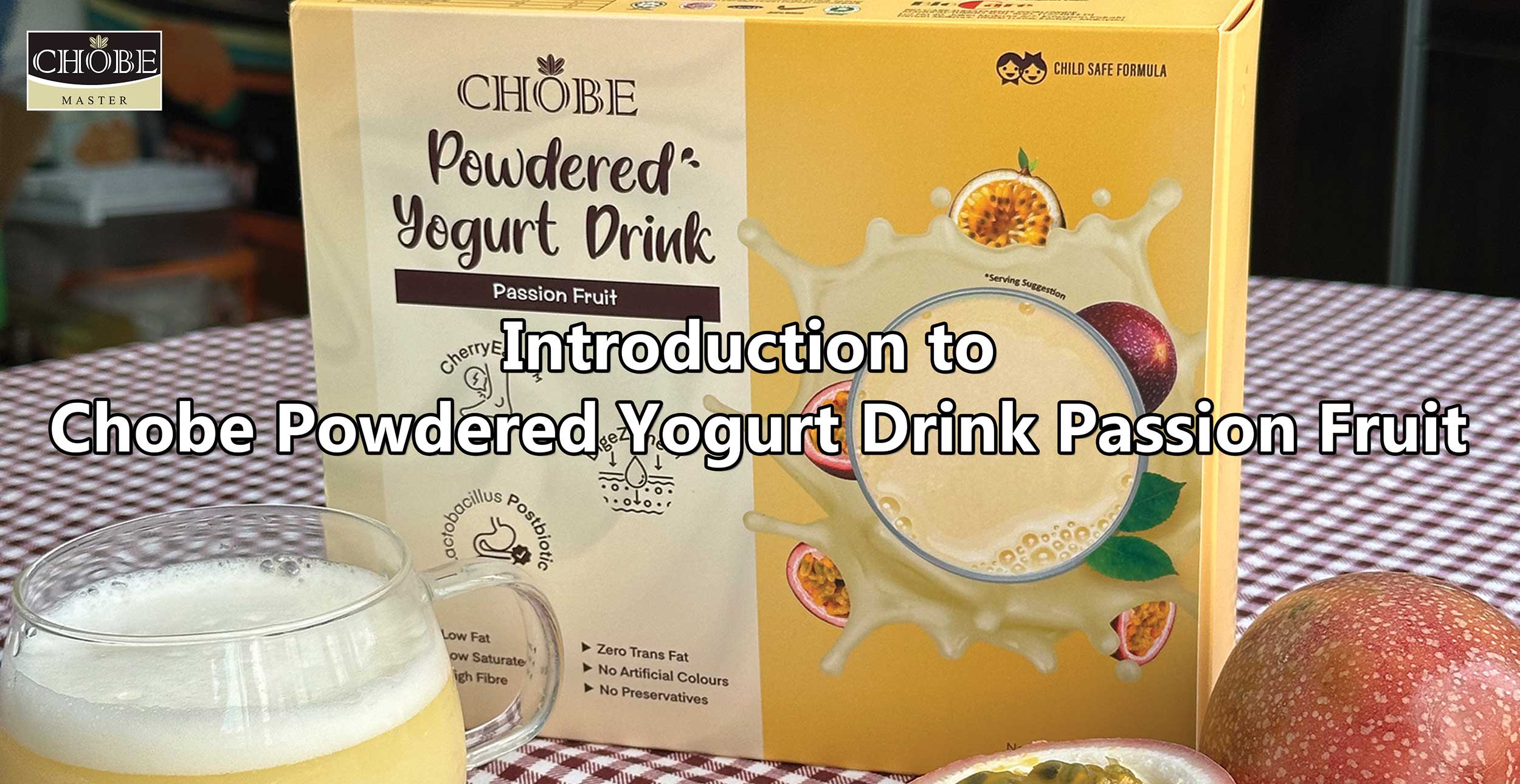 Introduction to Chobe Powdered Yogurt Drink Passion Fruit